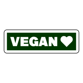 Vegan Sticker (Dark Green)